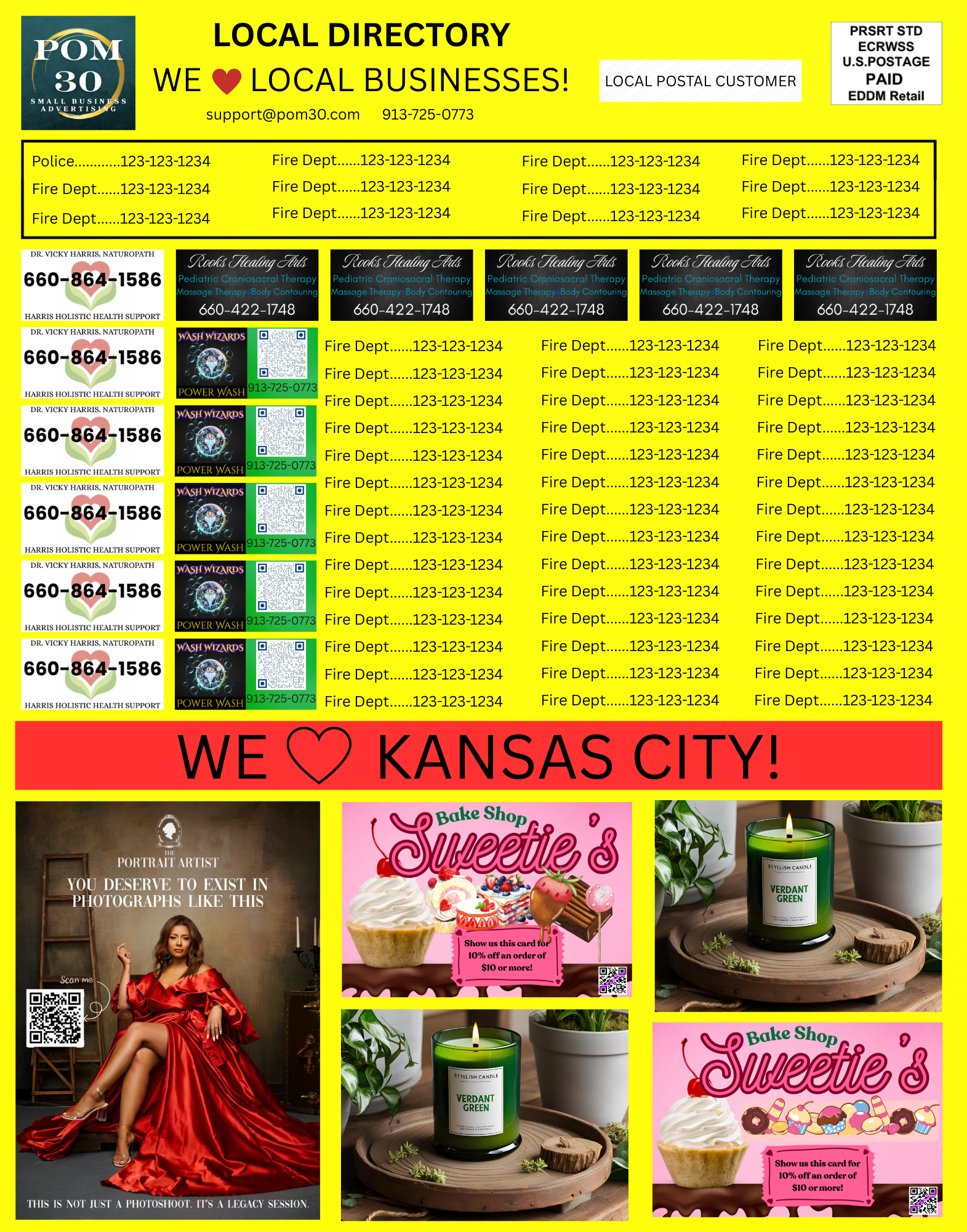 11x14 Directory example front